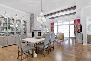 White and Gray Dining Room