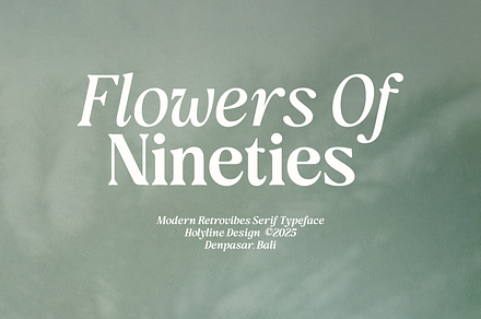Flowers Of Nineties - (18 Fonts), a Serif Font by Holyline Design