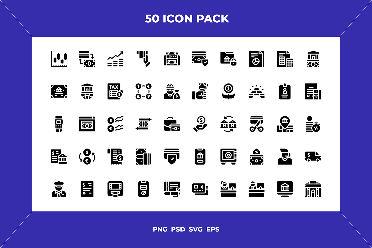 Banking icons, an Outline Icon by Wencory (Photo 1 of 2)