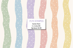 Pastel Rainbow Stripes Pattern, a Pattern Graphic by Villa 11 Estudio