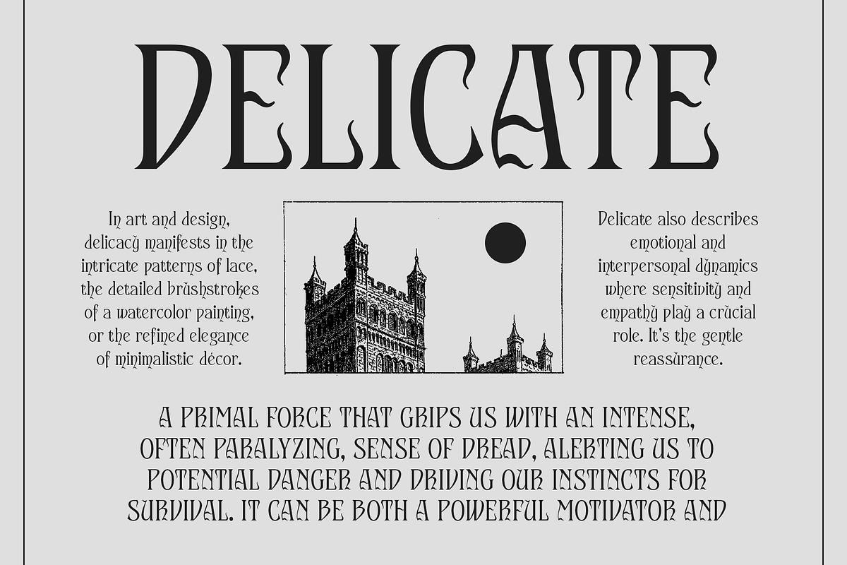 CS Arcane – Decorative Font, a Serif Font by Craft Supply Co. (Photo 3 of 8)