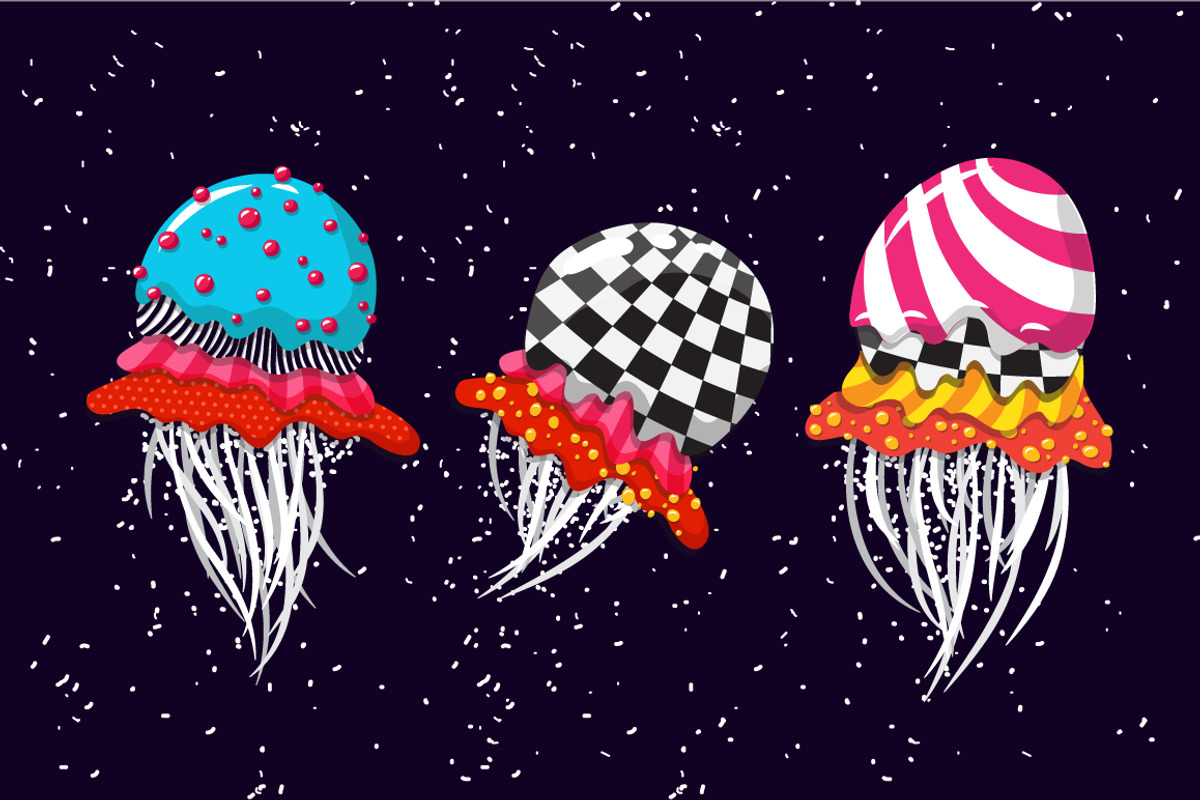 Galactic jellyfish, a Pattern Graphic by SuperNata (Photo 3 of 4)