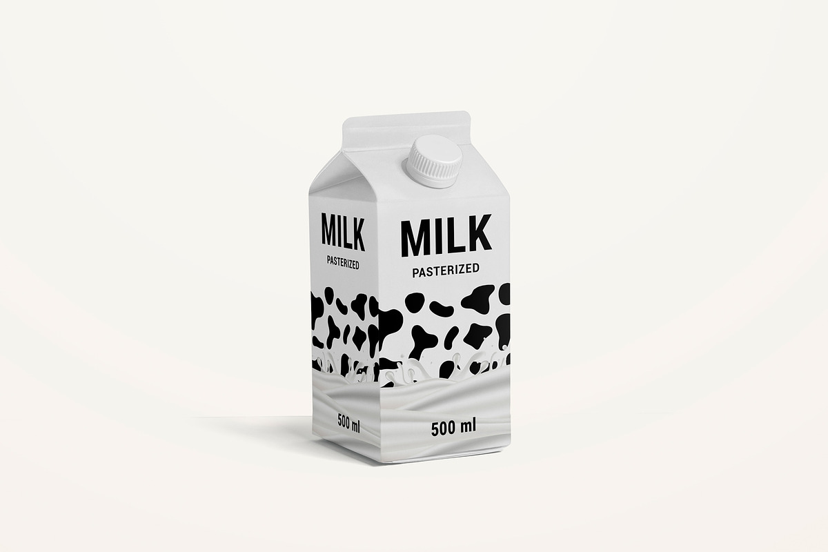 Fresh Milk Glass Bottle Mockup Set, a Product Mockup by PSD Market (Photo 15 of 20)