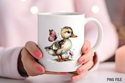 Whimsical Easter Duck Clipart Bundle, an Illustration by Craft Nest (Thumbnail 8 of 11)
