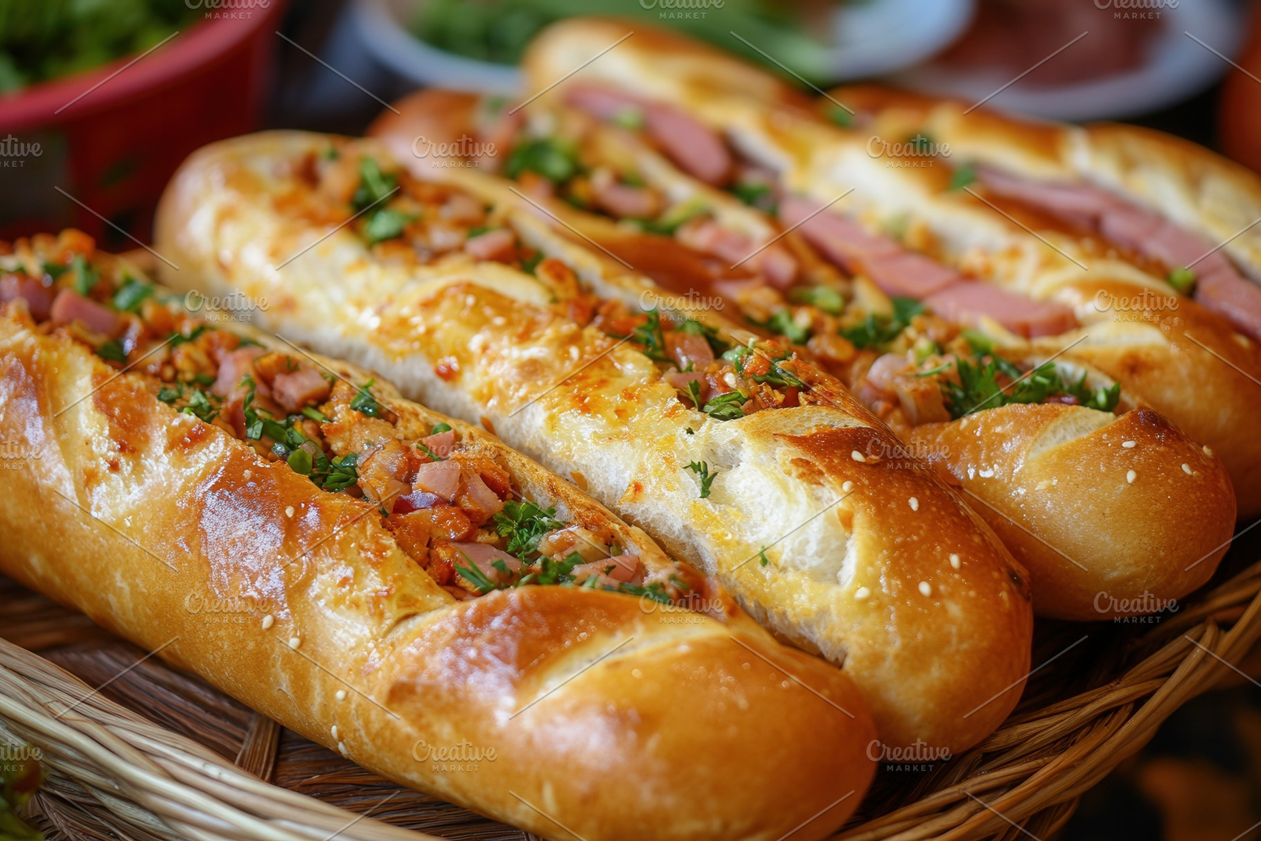 Vietnamese street food Banh mi thit, a Photo by Pavel_design