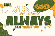 Bata – Fun Display Typeface, a Sans Serif Font by Almarkhatype (Thumbnail 8 of 8)