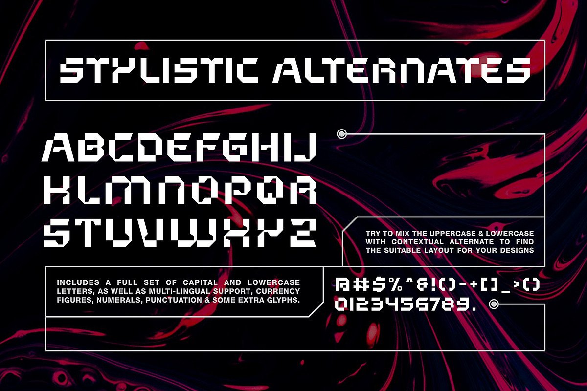 Code 88 futuristic font, a Symbol Font by Rvq Type Foundry (Photo 4 of 5)