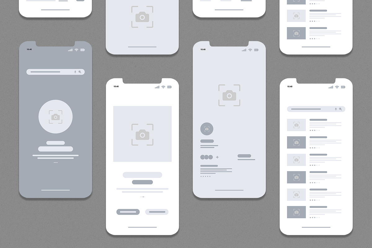 Mobile App Wireframe UI UX Design, a Wireframe Template by MightyDesign (Photo 4 of 7)