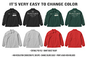 4K Coach Jacket Mockup PSD Editable, a Hoody Mockup by std.badboy (Thumbnail 2 of 4)