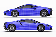 Hybrid Supercar Sport Coupe Set, an Advertising Mockup by Halal Graphic Studio (Thumbnail 9 of 12)