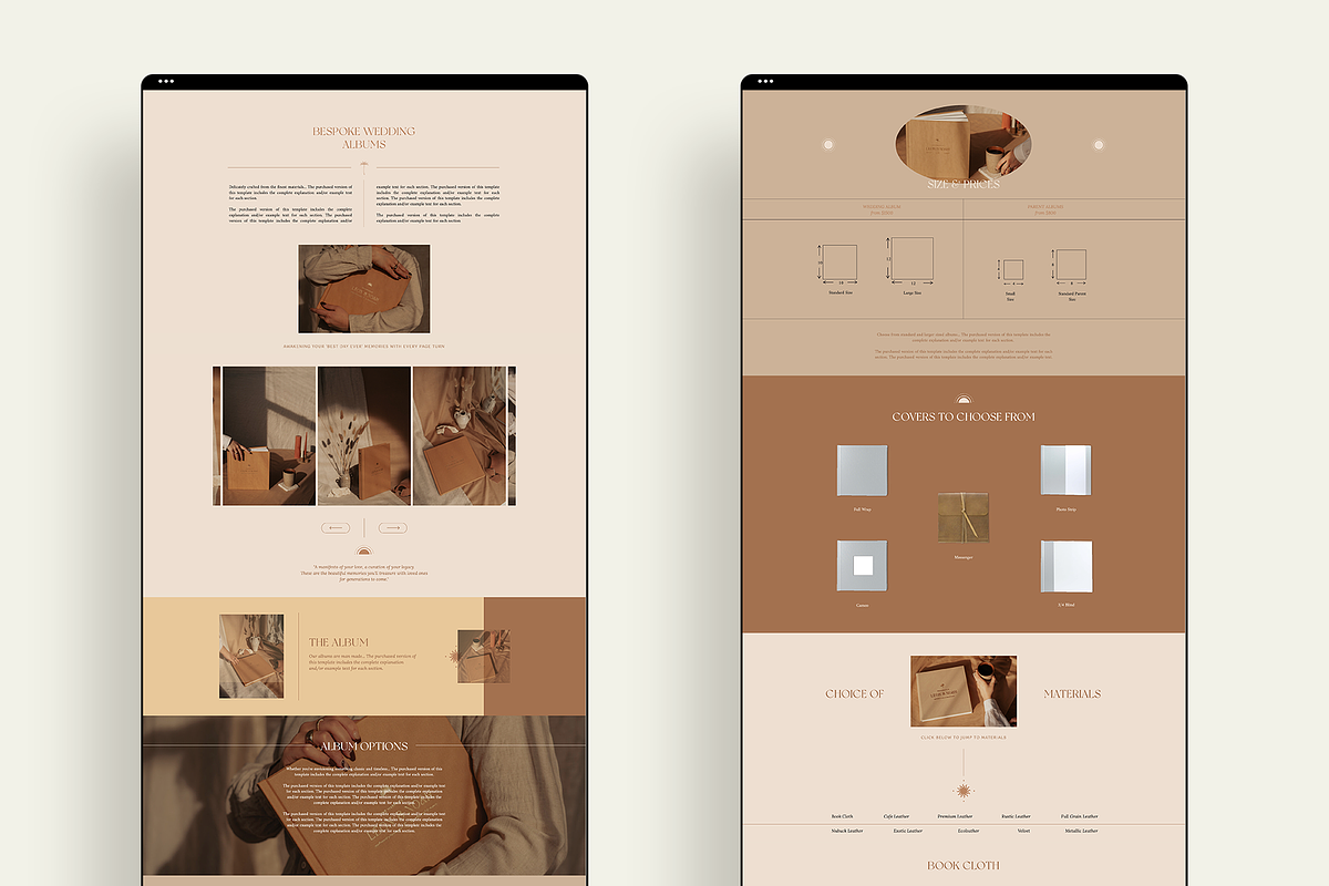Dreamy | Album Guide Webpage, a Marketing Template by Studio Leelou (Photo 5 of 8)