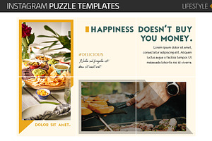 Lifestyle Instagram Puzzle Templates