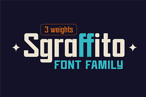 Sgraffito Display Font Family
