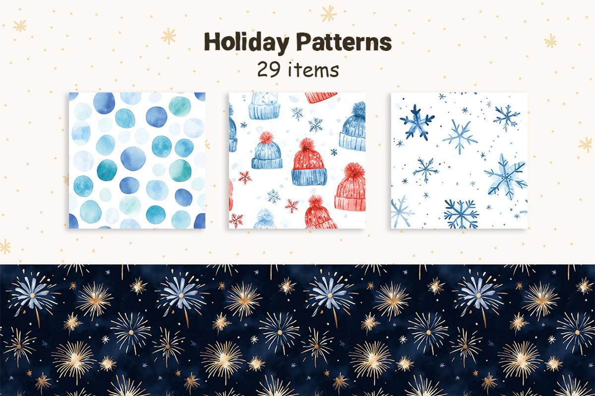 Christmas Watercolor Clipart Collect, a Graphic by IrenKlm (Photo 8 of 11)