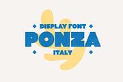 PONZA Display Font, a Sans Serif Font by Mercato (Thumbnail 1 of 5)