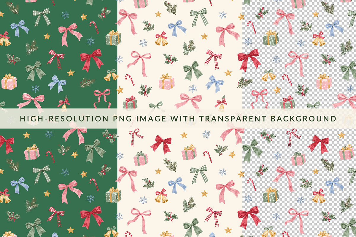 Quirky Christmas Patterns Bundle, a Pattern Graphic by Olya Creative (Photo 18 of 19)