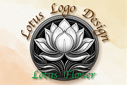 Sacred Lotus Flowers hand drawn logo, an Object Illustration by GraphicRedStudio (Thumbnail 2 of 10)