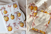 Watercolor Oranges and Bows, a Decorative Illustration by ThaismotaCreativeCo (Thumbnail 7 of 10)