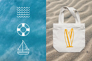 15 Summer Beach Line Icons, an Outline Icon by Type Twice (Thumbnail 3 of 3)