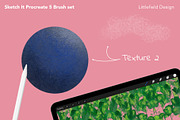 Sketch It Procreate 5 Brush set, a Brush Add-On by Littlefield Design (Thumbnail 7 of 12)