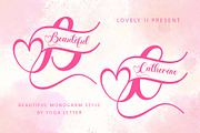 Beautiful Catherine Monogram, a Handwritten Font by Yoga Letter (Thumbnail 1 of 7)