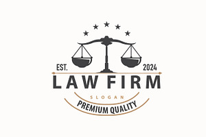 Lawyer Logo, Law Court Simple Design, a Branding & Logo Template by Maylianaw28
