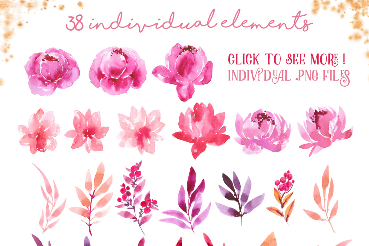 Be my Valentine - watercolor set, an Illustration by Charushella (Photo 3 of 9)