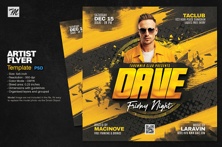 Artist Flyer Template