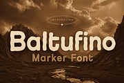 Baltufino Bold Handwritten Marker, a Handwritten Font by Letterhanna Studio (Thumbnail 1 of 9)