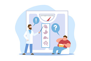 Nutritionist consultation and, an Object Illustration by YummyBuum