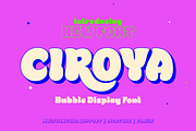 Ciroya - Bubble Font, a Sans Serif Font by twinstd (Thumbnail 1 of 10)