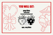 LOVE clipart collection, an Object Illustration by heyXeni (Thumbnail 2 of 8)
