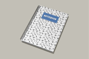 A5 Spiral Notebook Mockup