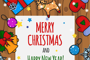 Merry Christmas Card Big Set!