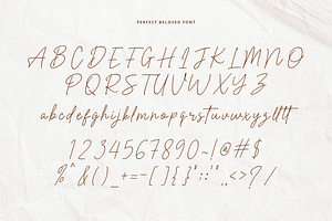 Perfect Beloved - Monoline Font