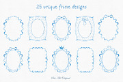 Frames Baby Shower Blue Clipart, an Object Graphic by Solo Art Original (Thumbnail 2 of 10)