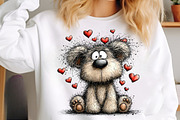 Woodland Valentine Portraits Clipart, an Illustration by SinaCreation (Thumbnail 6 of 11)