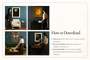 Dark Academia Frame Canva Mockups, a Household Mockup by Matisse Studio (Thumbnail 10 of 10)