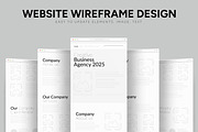 Creative Agency Website Wireframe, a Wireframe Template by CreativeShaper (Thumbnail 1 of 7)