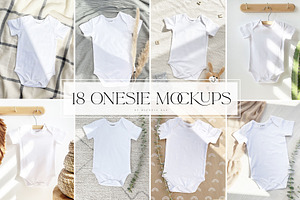 18 Onesie Mockups