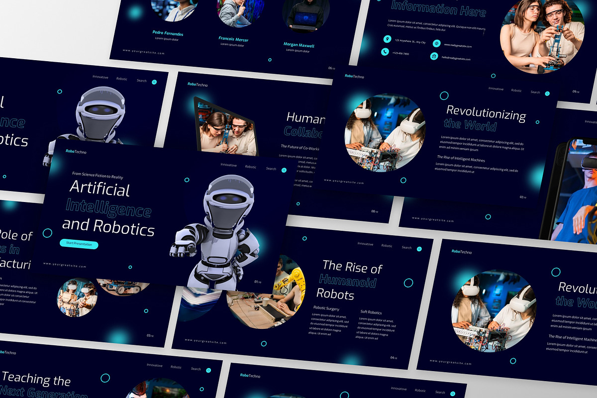 Artificial Intelligence Techno, a Presentation Template by MtvtdArt (Photo 2 of 6)