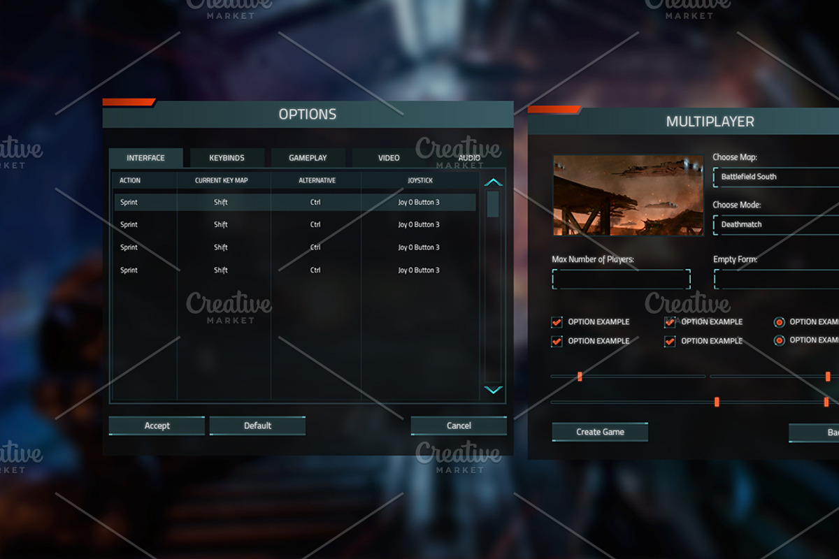 Sentinel FPS GUI, a Templates & Theme by Kodiak Graphics (Photo 8 of 9)