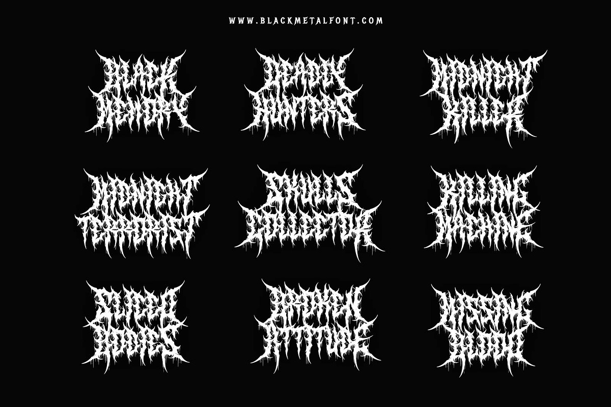 Gravestone Black Metal, a Blackletter Font by Blackmetalfont, image size:1200x800