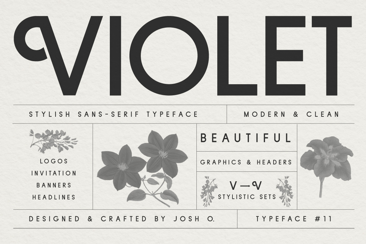 Sans Serif Typeface Collection, a Sans Serif Font by Josh O. (Photo 6 of 8)