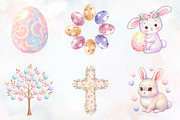 Cute Pastel Easter Clipart, a Seasonal Illustration by RobertsArt (Thumbnail 3 of 7)
