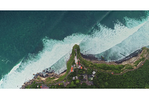 Uluwatu Temple on a cliff with