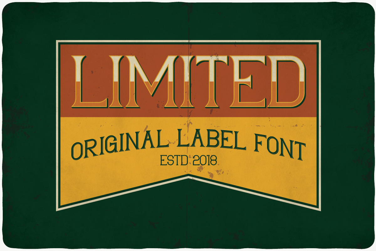 Limited typeface