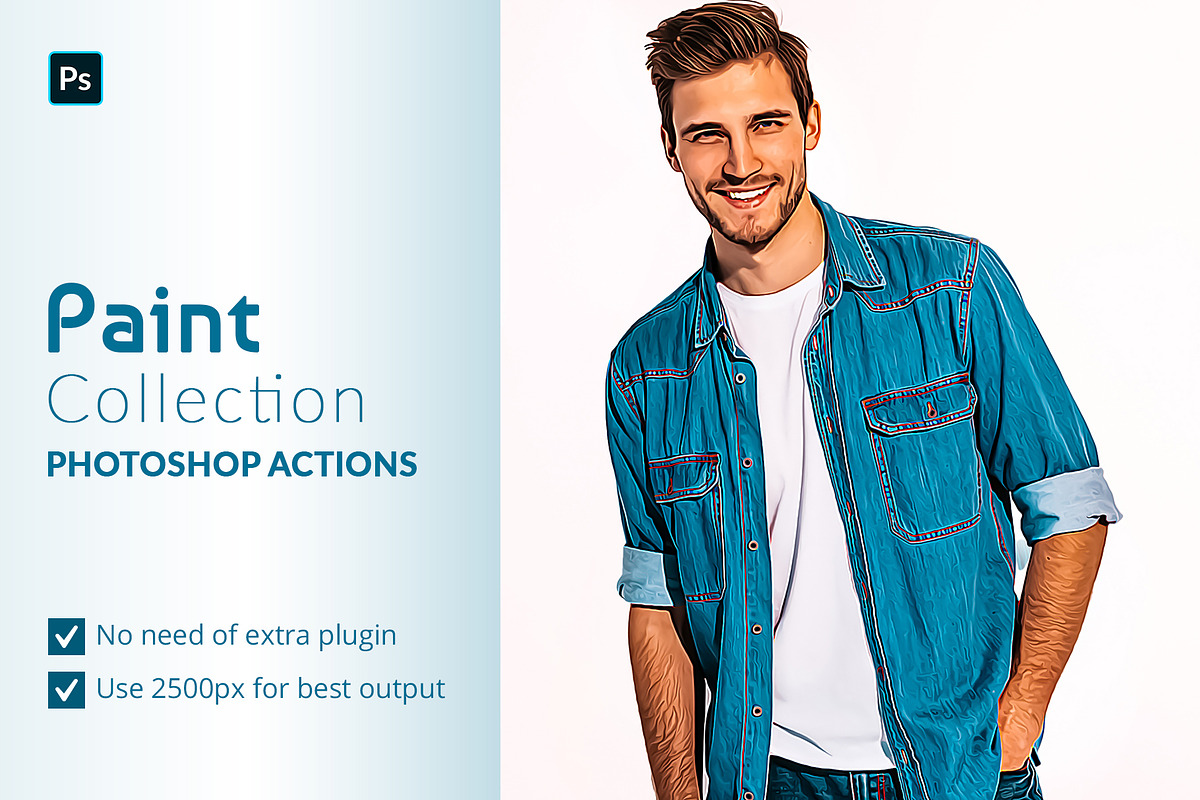 Paint Collection Photoshop Actions, an Action Add-On by Effect-Hub (Photo 1 of 11)