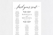 Wedding seating chart SHR159, an Invitation Template by Shafura_Wedding (Thumbnail 3 of 5)