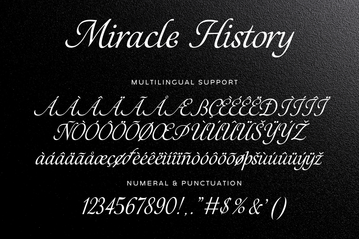 Miracle History – Calligraphy, a Script Font by Fikryal Studio (Photo 15 of 15)